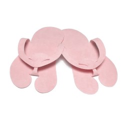 Pedicure Slippers - Felt - PREMIUM Powder pink - (10pairs)
