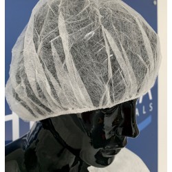 Pleated disposable nonwoven cap BONNET - (100 pc.)