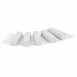 White sponge nail polishing block - (5 pc.)