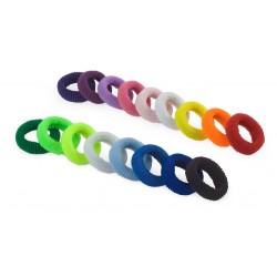 Worm-like colored hair tie - Mix (50 pc.)s)
