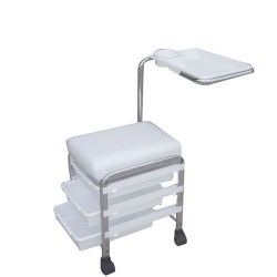 Salon seat for pedicure & manicure "CH-5005" (White)